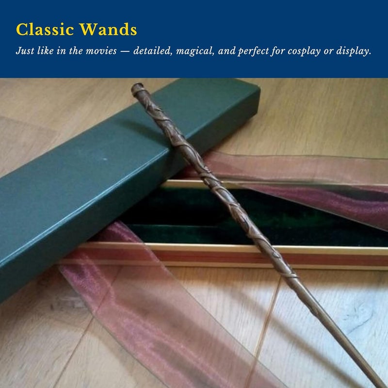 FUSKED Magical Wizard Wand with Authentic Details for Kids Unisex Party Costume Christmas Cosplay Accessory - Image 2